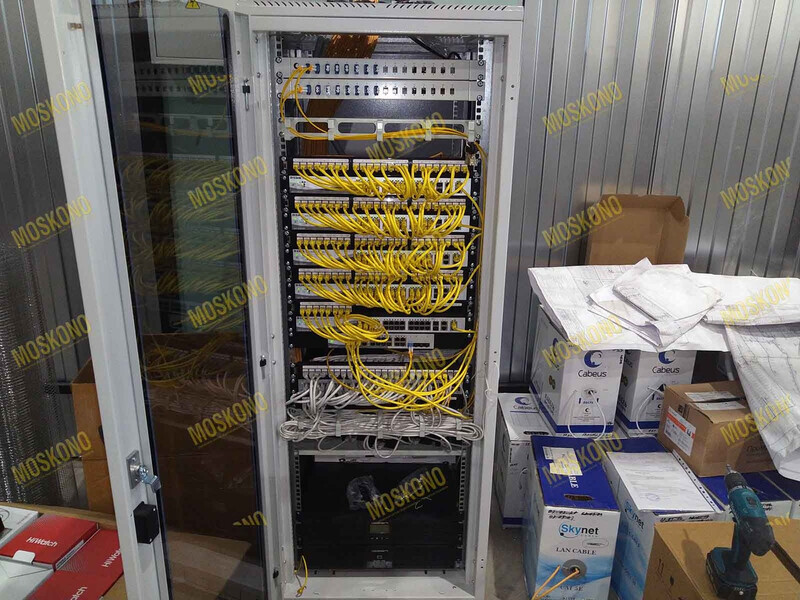 Монтаж оптических крос...